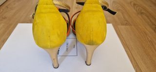 Sandalias Hispanitas tacón- Marrón-Naranja