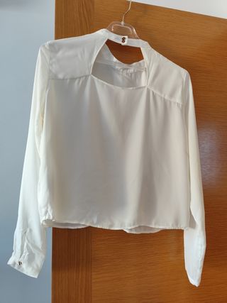 Blusa beige talla 38
