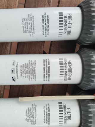 Filtros ósmosis inversa Corsa