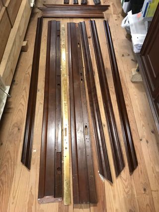 Puerta blindada madera maciza