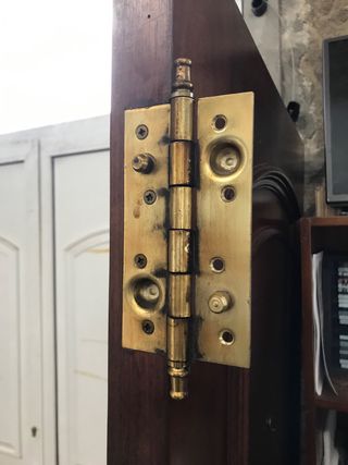 Puerta blindada madera maciza