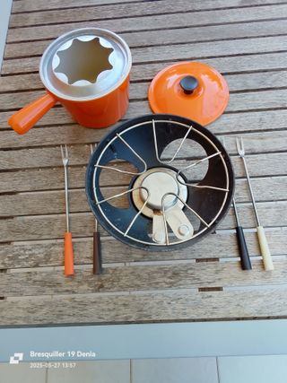 Olla Fondue Le Creuset Naranja
