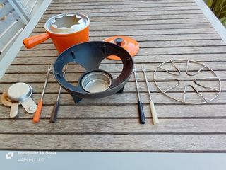 Olla Fondue Le Creuset Naranja