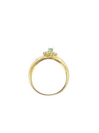 Anillo oro 18k esmeralda