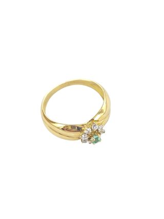 Anillo oro 18k esmeralda