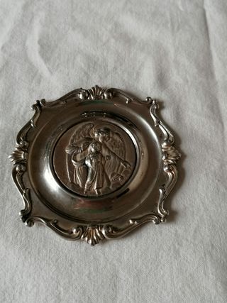 Piattino argento - Icona Angeli