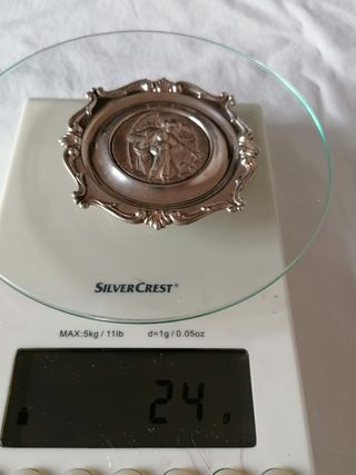 Piattino argento - Icona Angeli