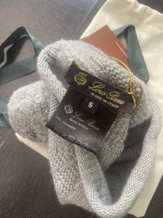 Berretto Loro Piana cashmere grigio