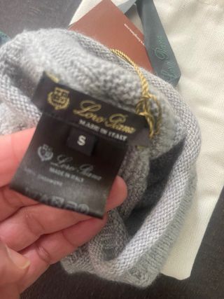 Berretto Loro Piana cashmere grigio