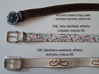 Cinture donna vintage e non, tutte in pelle