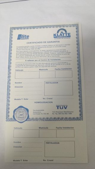 Techos cristal abatible Homologado Coche y Caravan