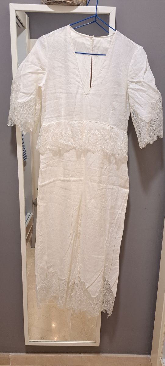 Mono blanco Zara - Lino