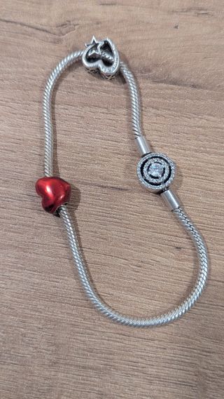 Pulsera Pandora cadena plata