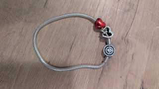 Pulsera Pandora cadena plata