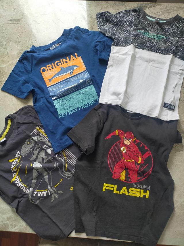 4 Maglie Bambino 5-6 Anni