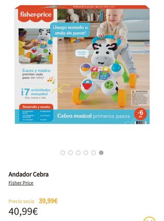 Andador musical Fisher Price Cebra