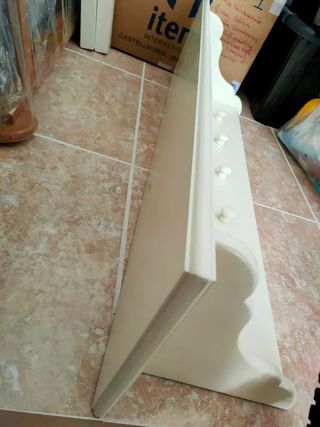 Perchero blanco madera