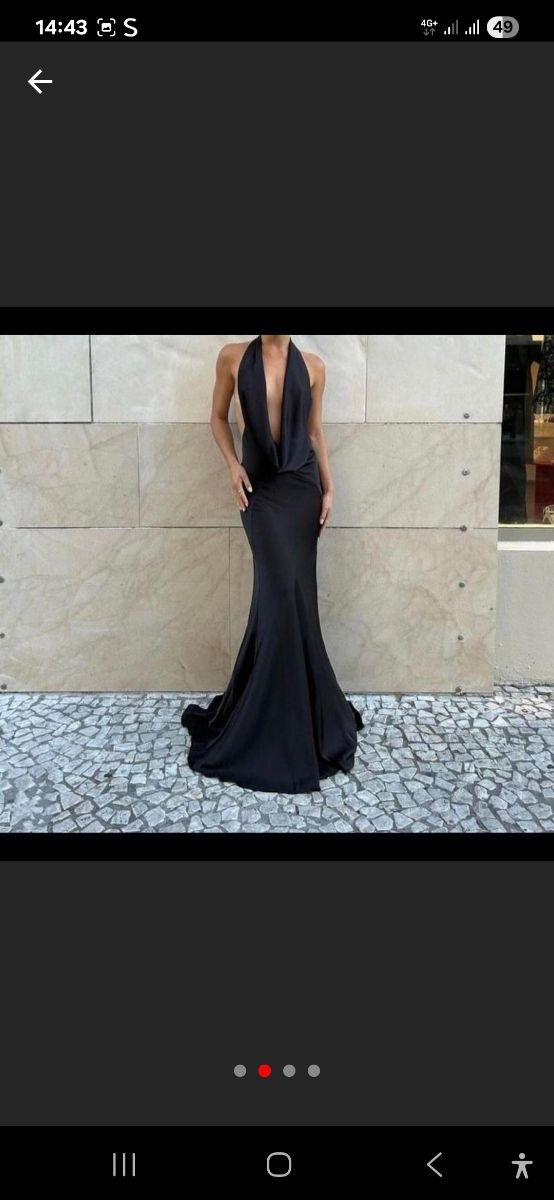 Vestito lungo nero elegante