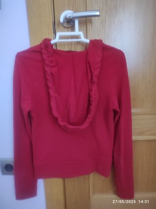 Sudadera roja verano - Talla S