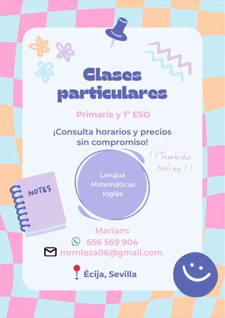 Clases particulares Primaria-ESO
