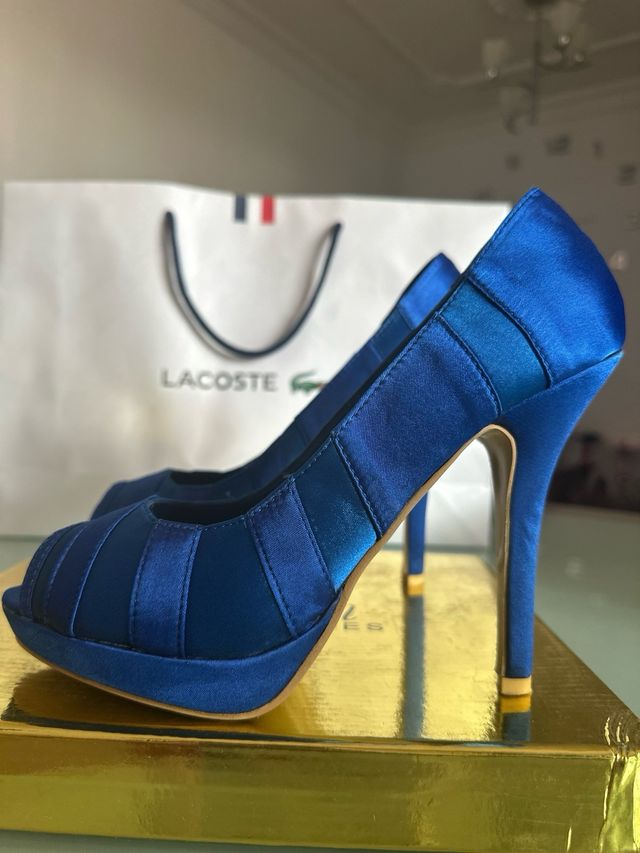 Tacones y Bolso Azul marino