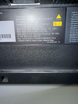 Monitor Lenovo ThinkVision 24" - Negro