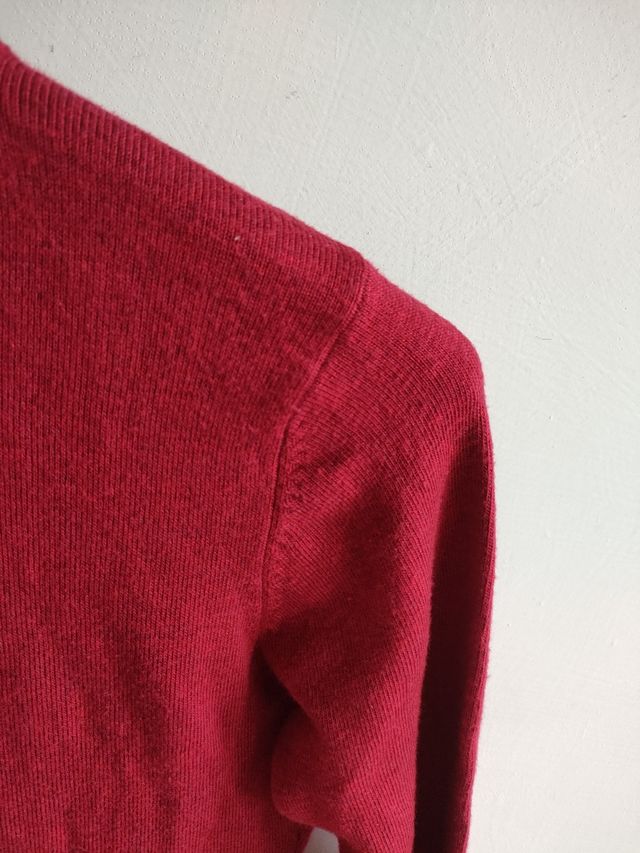 Maglione rosso dolcevita