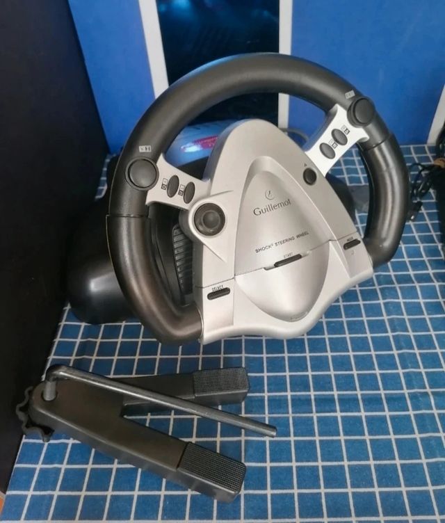 PS1 VOLANTE Y PEDALES GUILLEMOT ORIGINAL