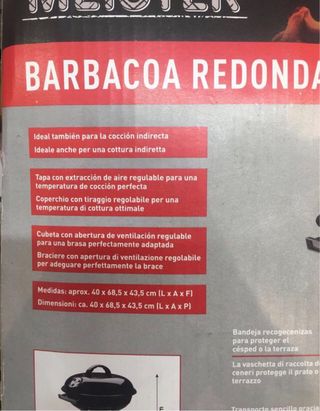 Barbacoa esférica negra