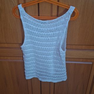 Top Stradivarius blanco talla S
