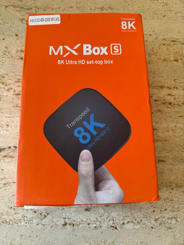 MX Box S 8K: TV Box Android 4gb. 128gb