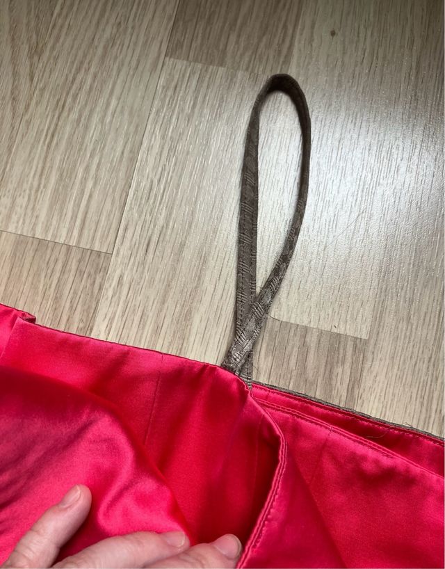 Vestido marrón y rosa - evento