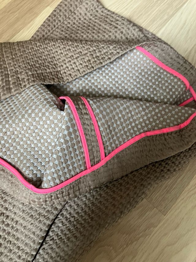 Vestido marrón y rosa - evento