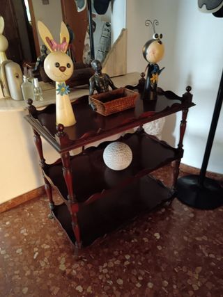 Carrito auxiliar 3 alturas Madera