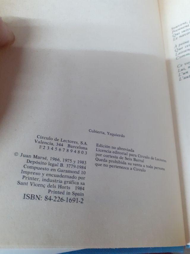 Últimas tardes con Teresa. Novela de Juan Marsé