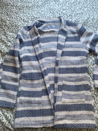 Americana Okaysi rayas azul-blanco - talla M