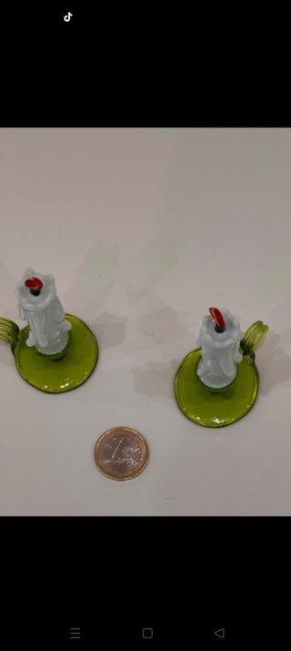 Candele Murano in vetro - 2pz