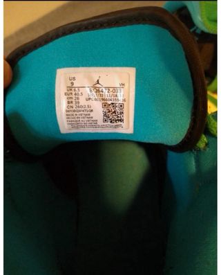 Nike Air Jordan 1 Mid - 45 - Verde/Blu
