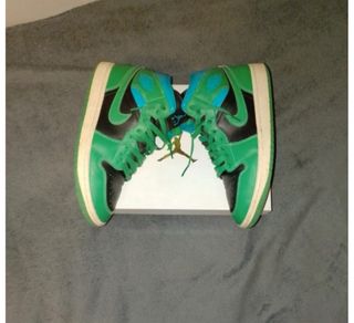 Nike Air Jordan 1 Mid - 45 - Verde/Blu