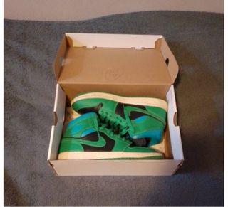 Nike Air Jordan 1 Mid - 45 - Verde/Blu