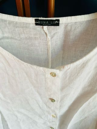 Nuna Lie - Camicia lino bianca