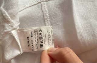 Nuna Lie - Camicia lino bianca