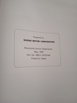 Manual Suzuki GZ250 (1998)