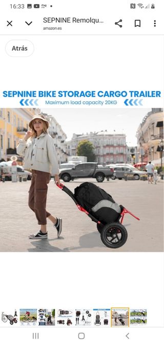 Remolque Bicicleta SEPNINE Plegable 20kg