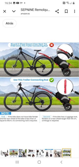 Remolque Bicicleta SEPNINE Plegable 20kg