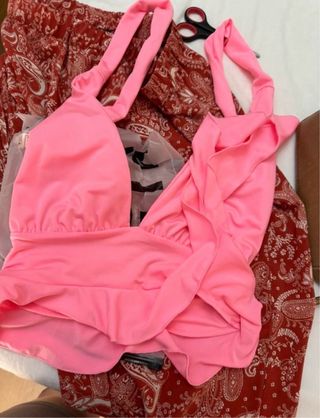 Top rosa halter