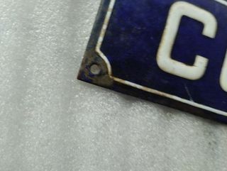 Chapa Cuarto esmaltada vintage