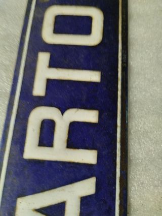 Chapa Cuarto esmaltada vintage