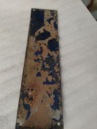 Chapa Cuarto esmaltada vintage