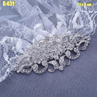 Broche Pedrería 13 cm Novia mantilla Recoger Cola